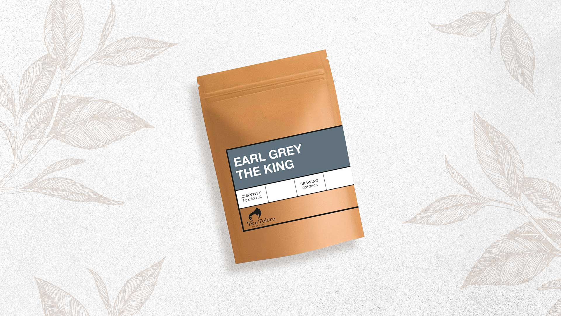 mockup etichetta te e teiere